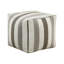 Pouf carré - antidérapant, entièrement assemblé, tissu multicolore d'une capacité de 300 lb,