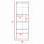 Armoire garde-manger multi-rangement, cinq tablettes, armoire double porte-98895023