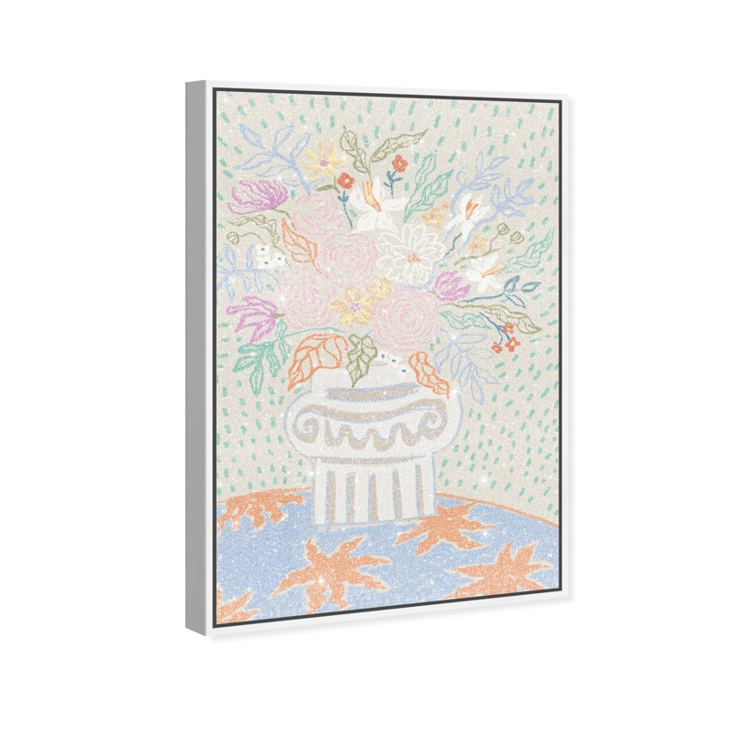 Summer Arrangement Print by Oliver Gal, 31"H x 21"W, White Floater Frame