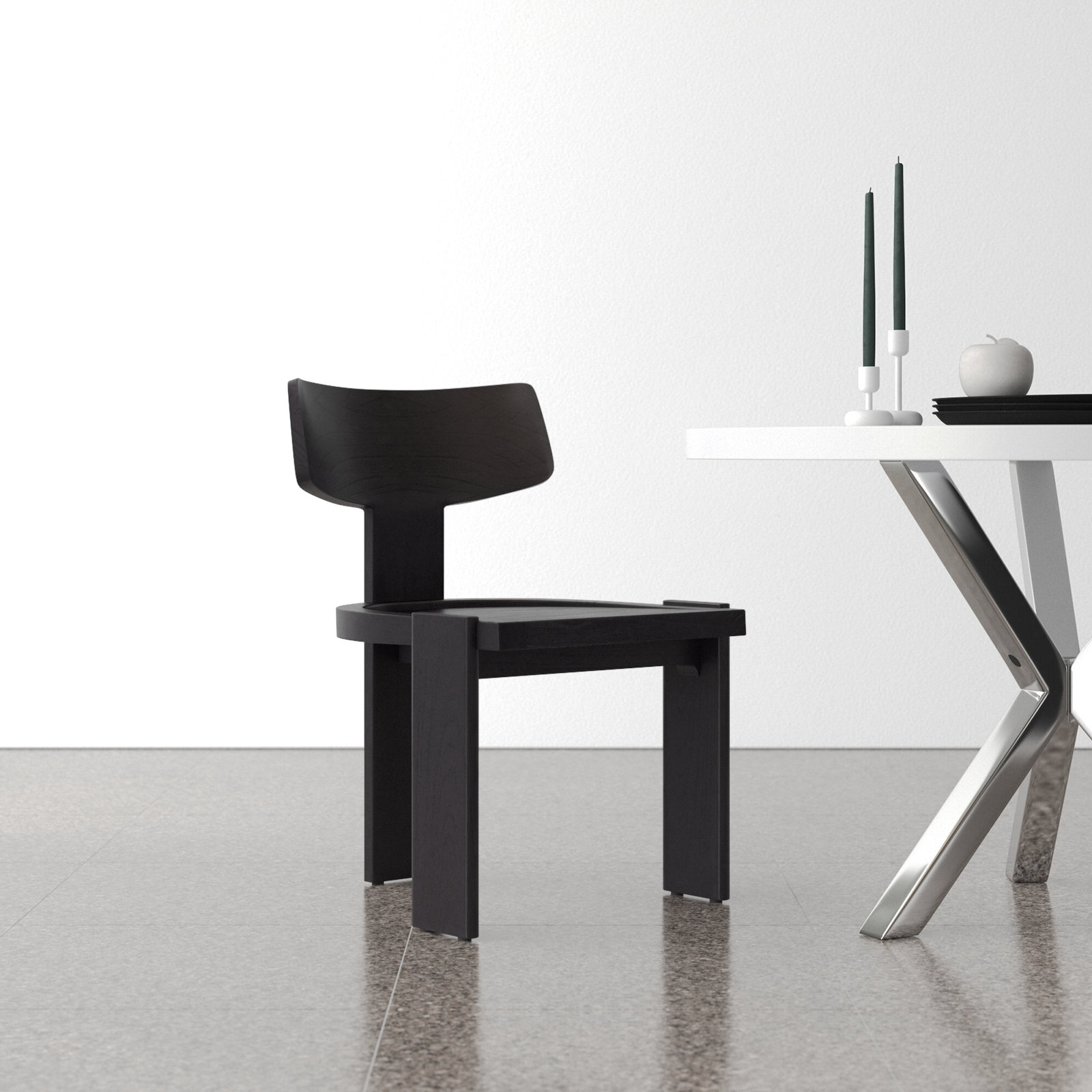 Geddes Side Chair, Black