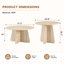 Ensemble de 2 tables basses gigognes Mid-Century
