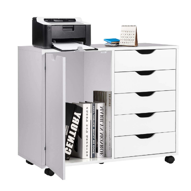 Izmir 79cm Wide 5 -Drawer File Cabinet