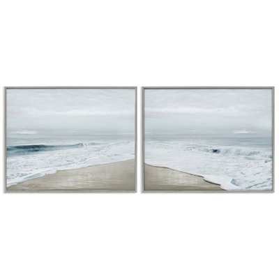 Ensemble de giclées encadrées Morning Bliss Coastline, par Natalie Carpentieri
