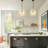 Adlan Farmhouse 1-Light Textured Glass Nickel Pendant Light-868265035