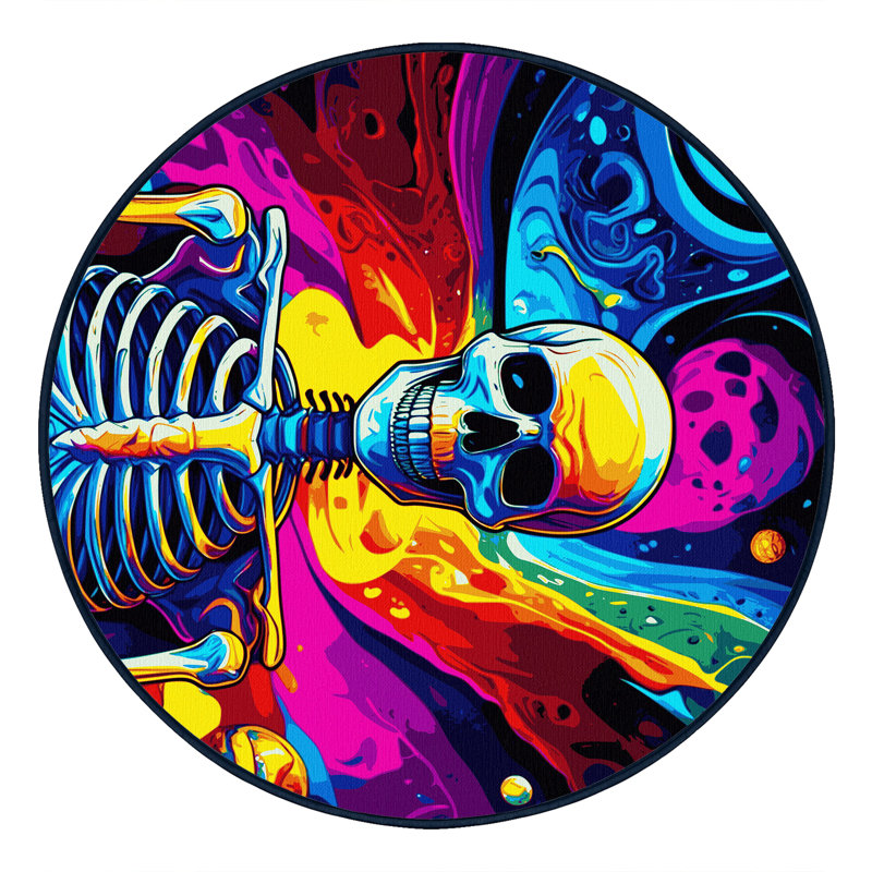 Surreal Swirl Rug, Round 4'