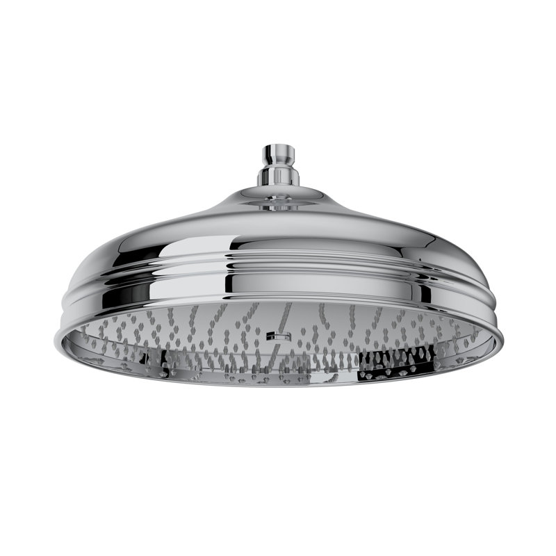 Bordano Rain Showerhead, Polished Chrome