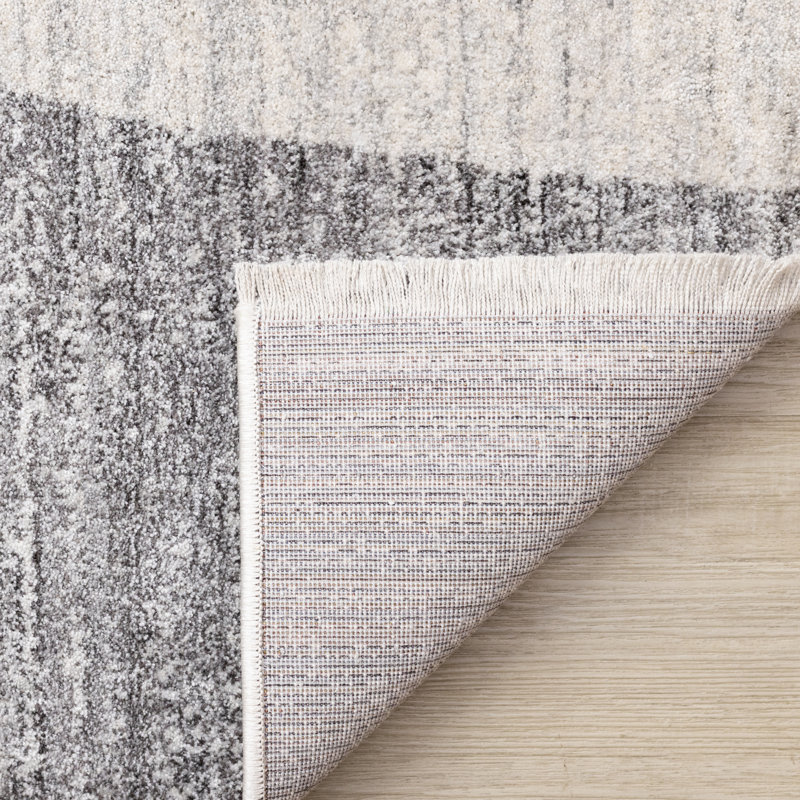 Tapis gris Mashunda, Rectangle 5 pi 3 po x 7 pi 10 po
