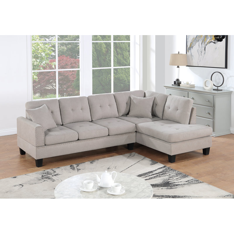 Ensemble modulaire 2 pièces, Velours champignon