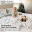 Ensemble de literie réversible Southshore Fine Linens Happy Holidays, en microfibre doublement brossée 100 g/m² avec rembourrage en fibres synthétiques, comprenant une couette et une taie d'oreiller, pour les fêtes. Tailles : 1 place / 1 place XL.-102538398