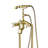 3 Handle Floor Clawfoot Tub Faucet with Diverter-52902889