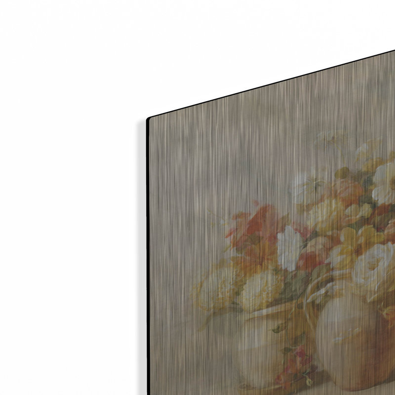 Art mural en métal Winston Porter «Sunny Bouquet» par Danhui Nai, H 12 po x l 16 po