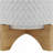 8" CHEVRON PLANTER W/ STAND, WHITE-1846271193