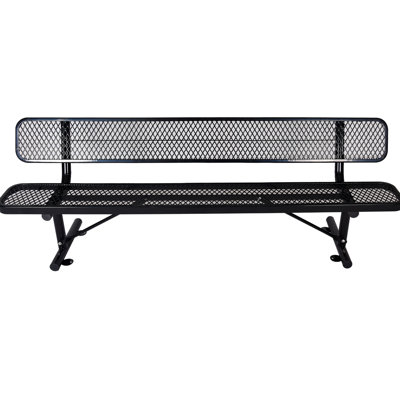 8 pi Banc en acier pour l'extérieur