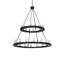 Lustre 54 lumières à 2 niveaux 54 po de large Loxley