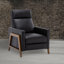 Fauteuil inclinable en cuir Richland - noir
