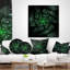 Coussin lombaire en cristal brillant à fleurs