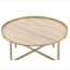 Table basse à plateau rond
