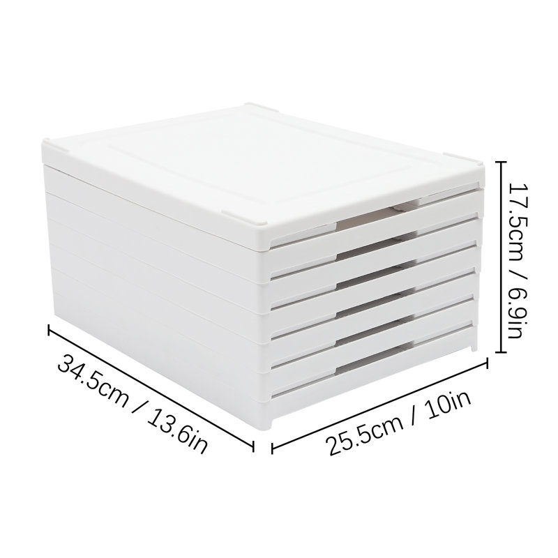 Dudi 6 Pair Stackable Shoe Storage Box