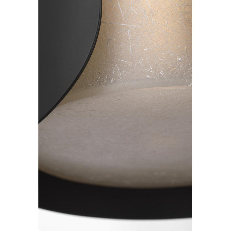 Anne-Marie Barton Armise Pendant with Nova Frost, 242" H x 7.5" W, Matte Carbon, White