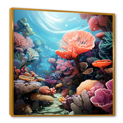 Explorations de récifs coralliens multicolores II - art de corail