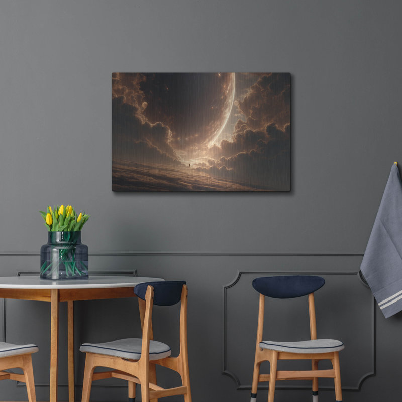  «Marz Sunset 2» par Ann Klee, art mural en métal, 36 po x 24 po, H 24 po x l 36 po