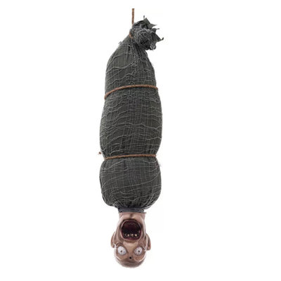 Halloween Hanging Corpse Decoration Creepy Glowing Body Figurine Scary Haunted House Prop for Halloween Party