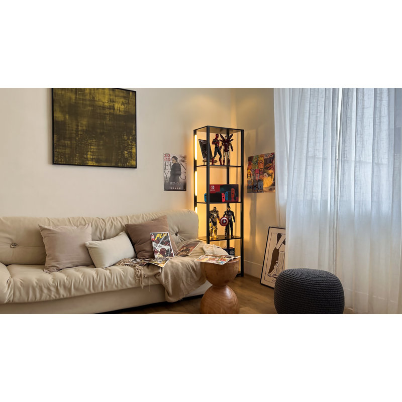 Gershwin 64'' Oil Rubbed LED Column Floor Lamp Set