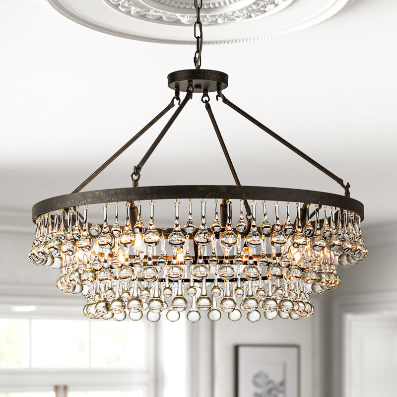 Alissya 10 - Light Dimmable Tiered Chandelier