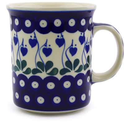 Poterie polaise 15 oz. Tasse en grès - Cœur qui saigne