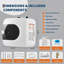 Mini chauffe-eau 1,6 gallon, chauffe-eau instantané sous-évier 120 V, compact