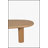 51 Inch Tapered Tabletop Coffee Table with Rounded Edges, Natural Wood Finish for Modern Minimalist Design-2071740720