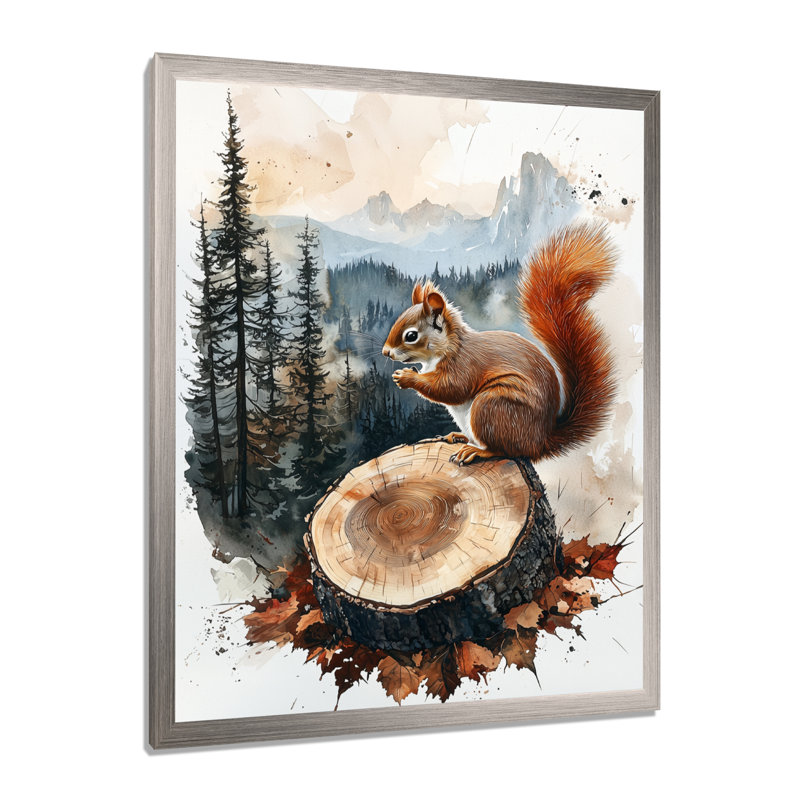 Geniah - animaux, art mural, H 40 po x l 30 po, Reproduction encadrée d'une seule photo, Argent argent