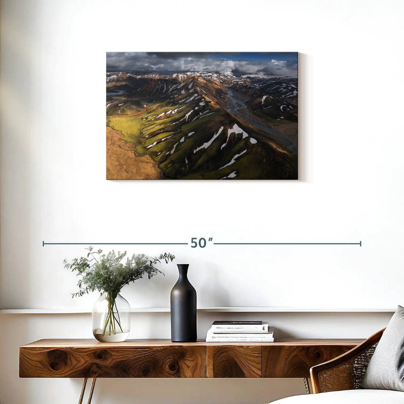 Chaîne de montagnes d'Alvord, Islande, H 20 po x l 30 po