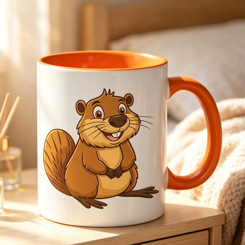 Ceramic Coffee Mug, Orange