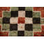 Tapis rouille en laine noué à la main de conception unique 6 pi 8 po x 10 pi New Age