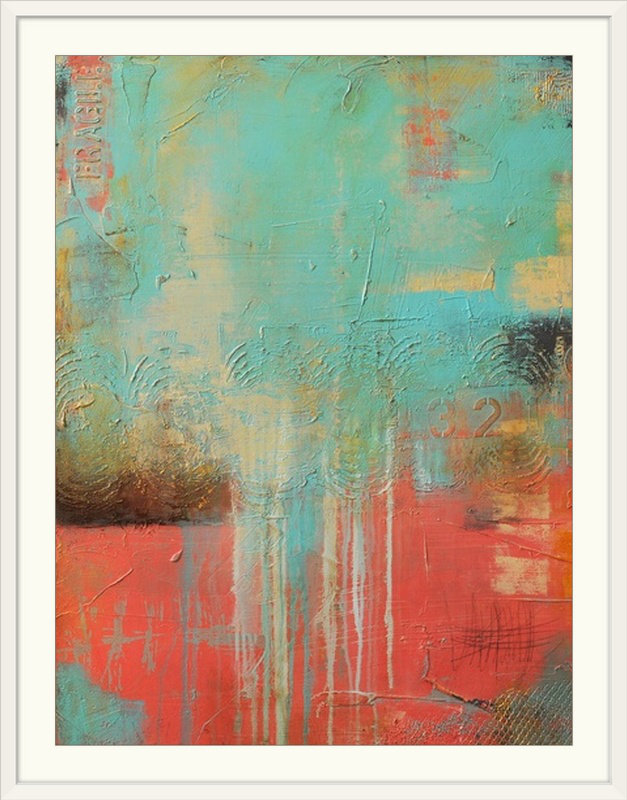 «Casa Falls» par Frisco, impression, H 24 po x l 20 po x P 1 po, Cadre blanc