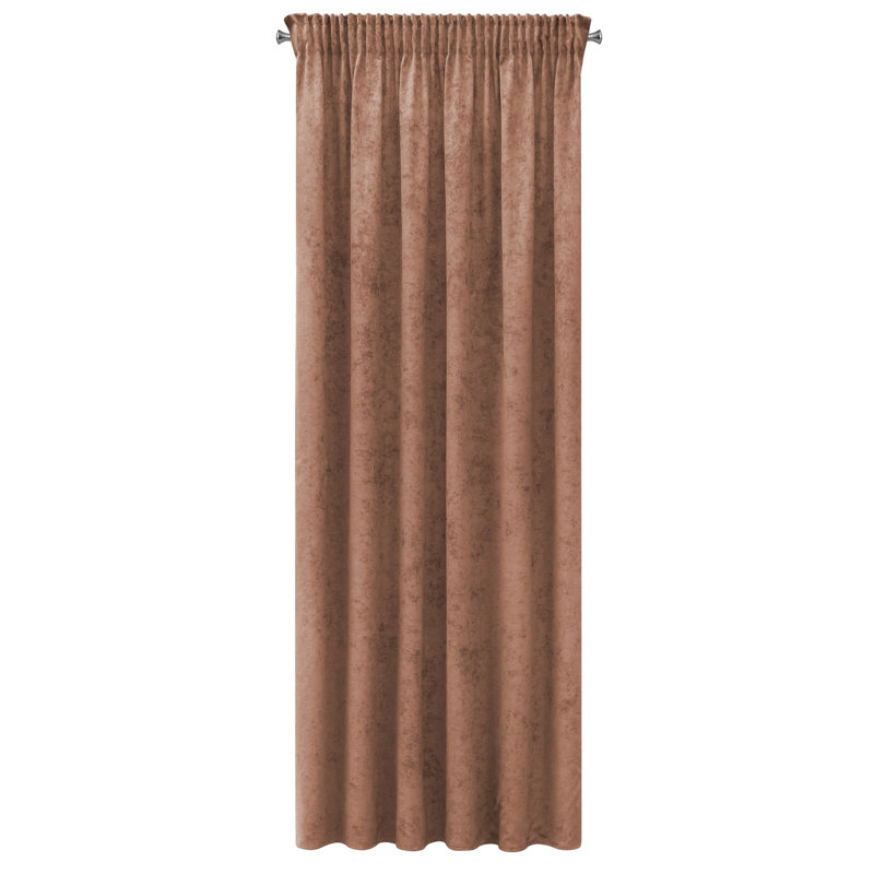 Gudella Slot Top Blackout Curtain, Rose
