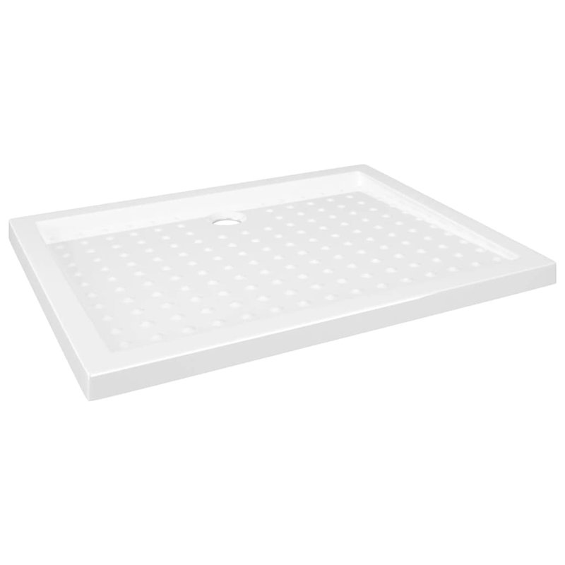 Jaimes Plastic Shower Tray - White, 4cm H x  90cm W x 70cm D, Centre