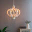 Lustre en bois French Country