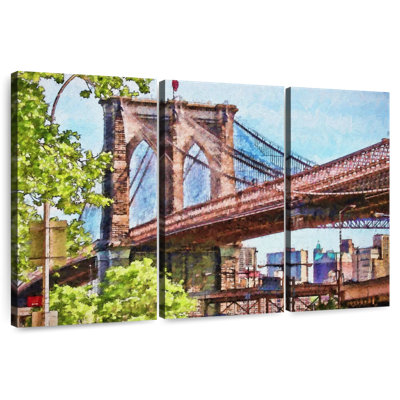 Nicci Brooklyn Bridge Calm Skyline