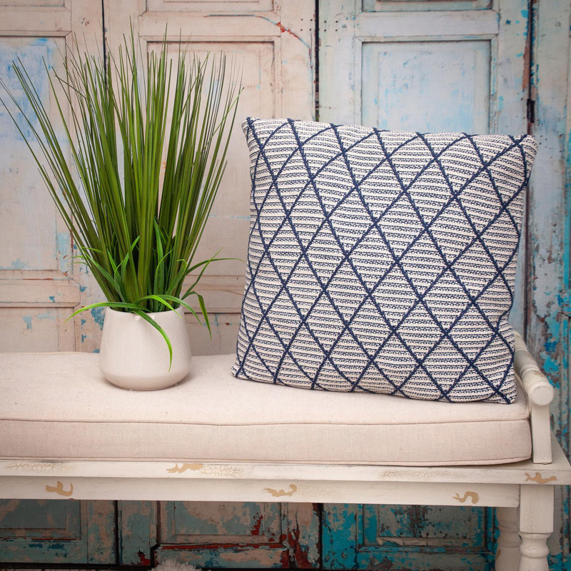 Parkland Collection Grove Transitional Beige And Cream Throw Pillow