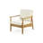 Club Chairs Laurent 500Lbs Capacity Acacia Outdoor, Patio Furniture Sets With Thick Cushion, Appropriate For Garden Porch