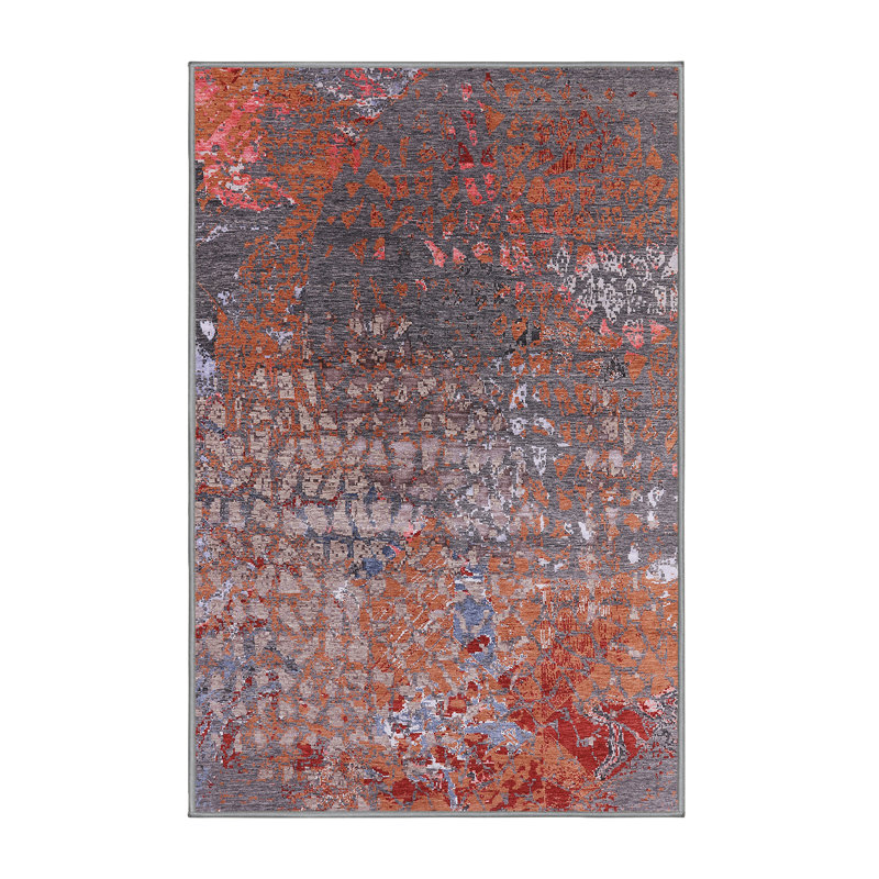 Abstract Indoor Rug, Rectangle 5' x 8'