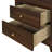 2-Drawer Nightstand Bedside Table Walnut