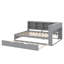 Lit de jour double en bois avec lit gigogne double, lit de jour complet avec tablette de rangement et ports USB-1084115322-1084115327