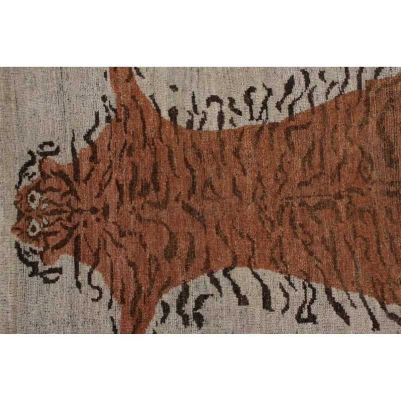 Burano Handmade Kilim Wool Animal Print Area Rug, Rectangle 9' x 12'