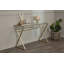 Hematite Glass Top Metal Base Writing Desk-204357585-204357614