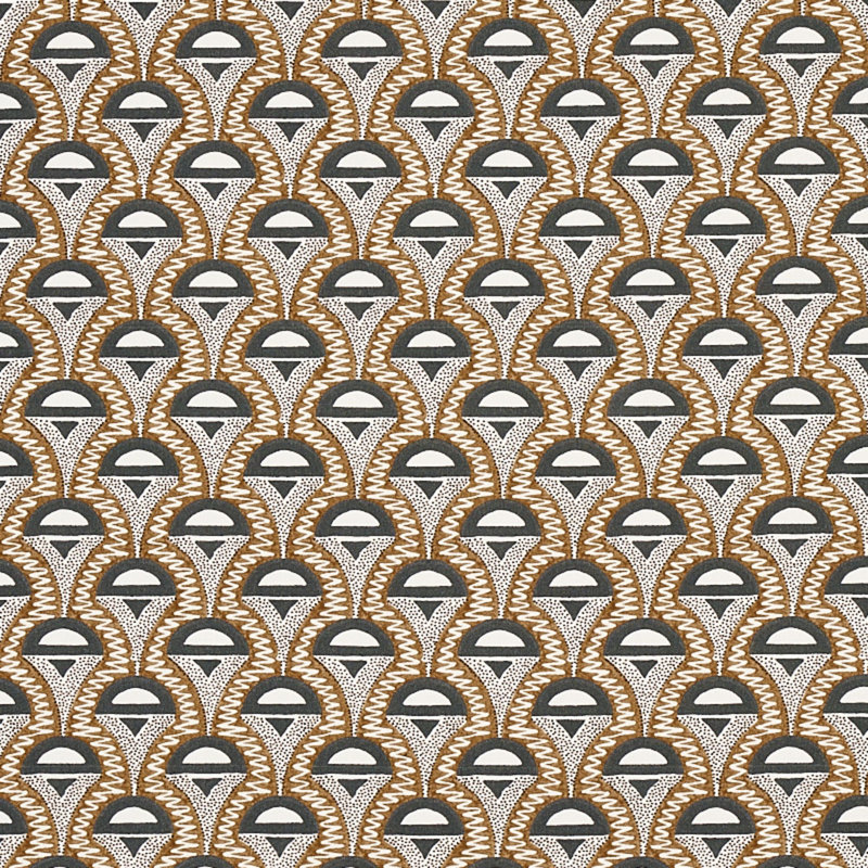 Abelino Fabric, Camel/Black