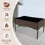 Ensemble de meubles de patio 4 pièces, ensemble de table et chaises en rotin-957303899