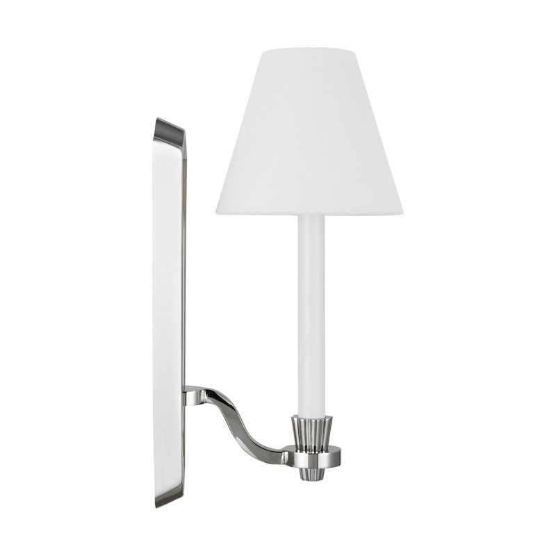 Paisley 1 - Light Armed Sconce, Polished Nickel